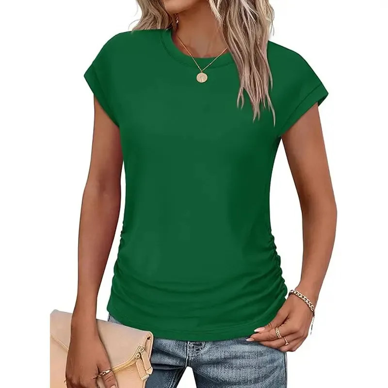 Women's Summer Tops Short Sleeve Shirts Crew Neck T Shirts