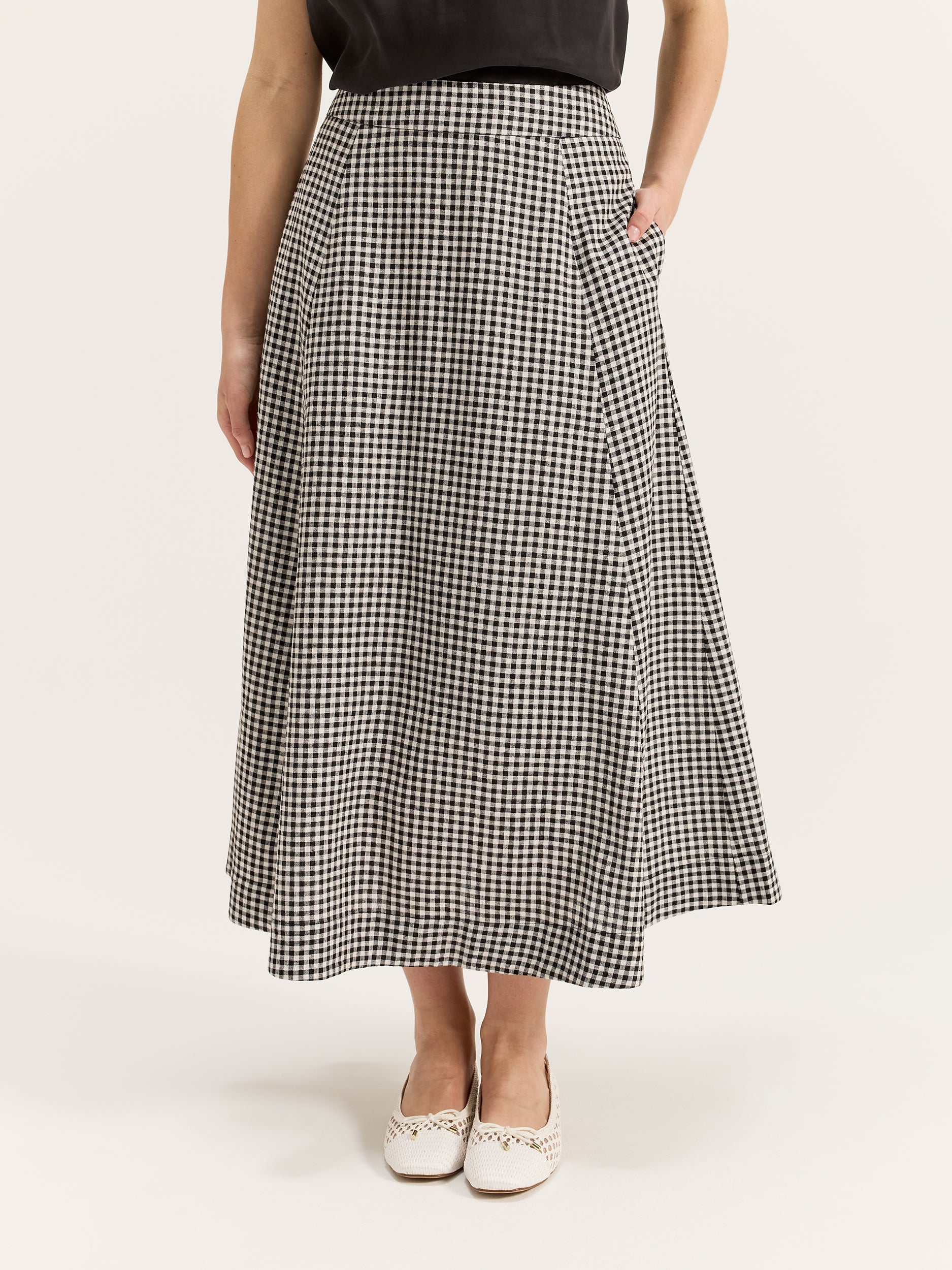 Courtside Check Skirt