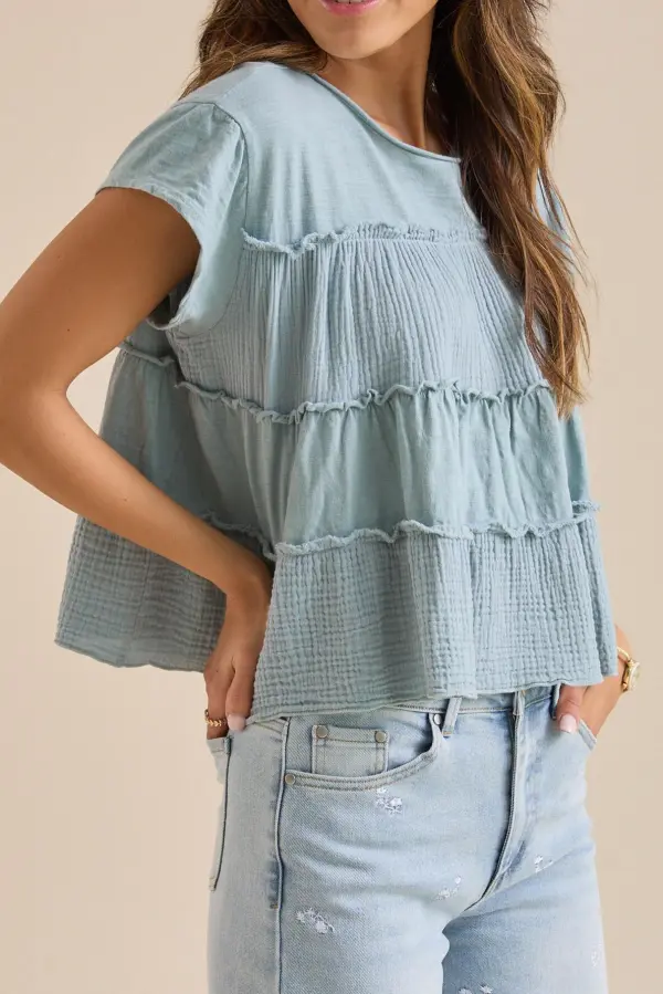 Ruffled Babydoll Top