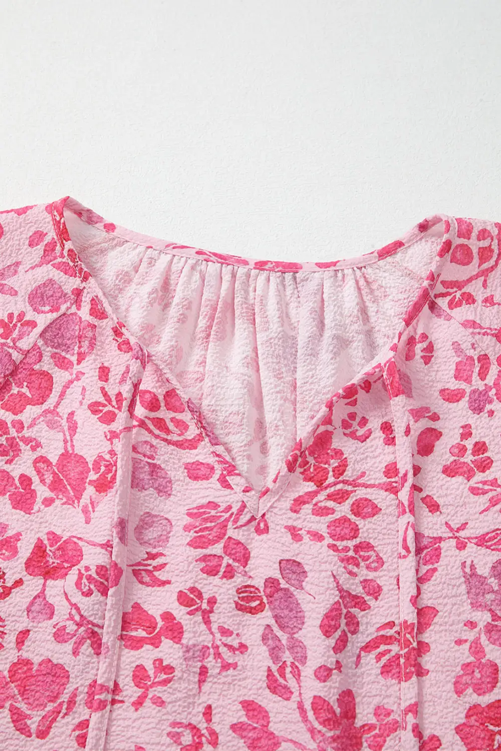 Floral Puff Sleeve Boho Blouse