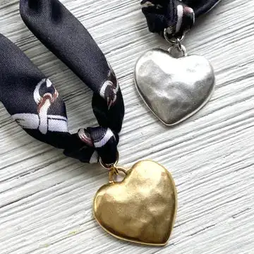 Heart Scarf Necklace