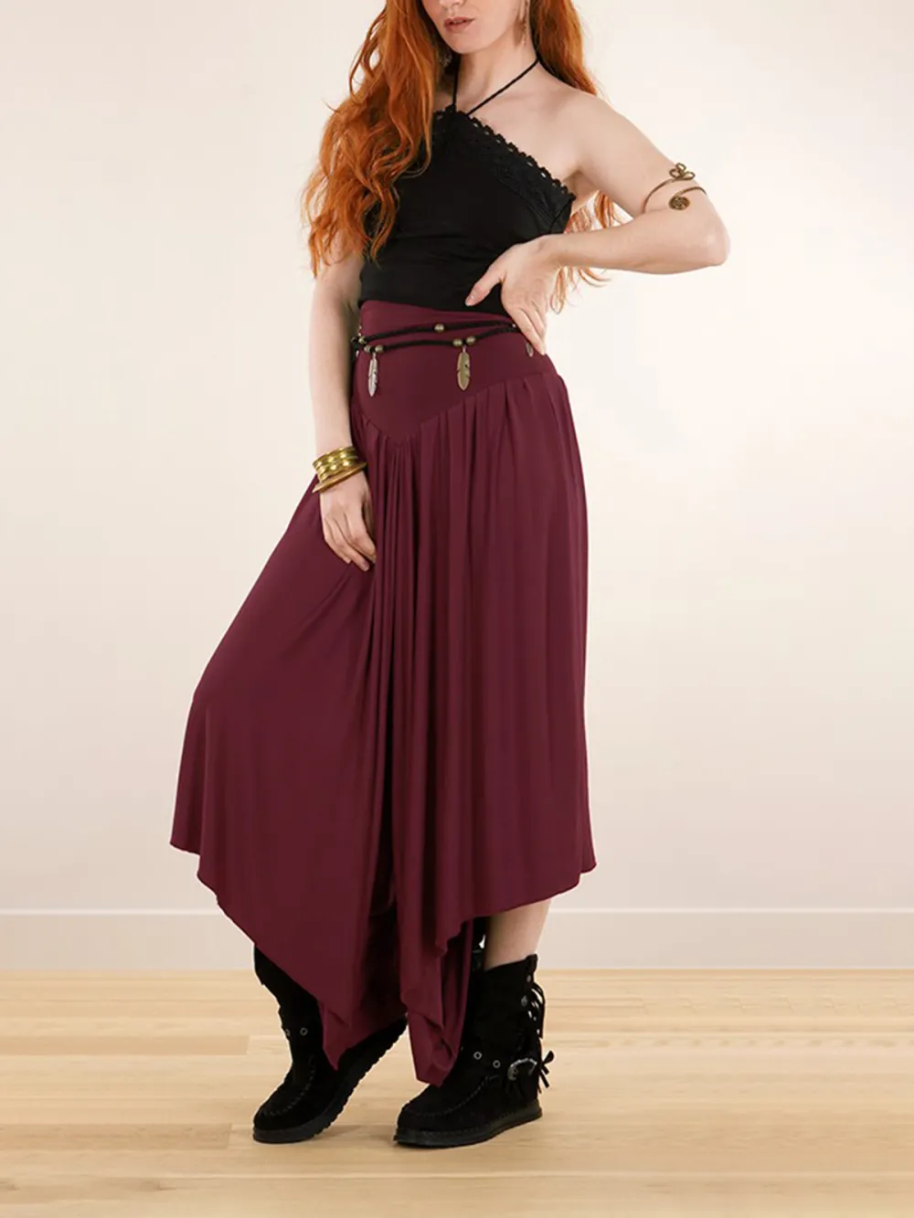 Skirted Harem Pant 2in1 Maxi Dress