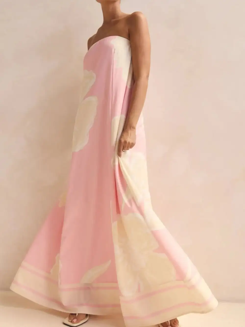 Printed Smocked Maxi Dress