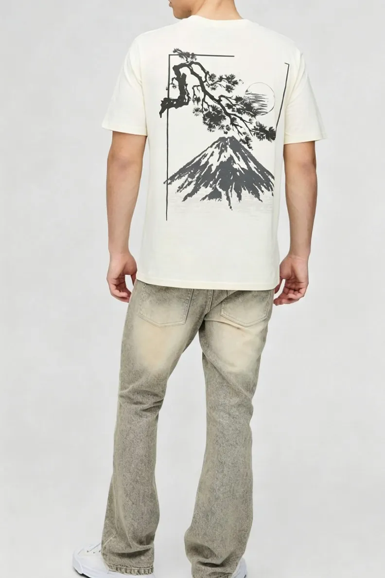 Regular Mountain Graphic T-Shirt Cotton Daily