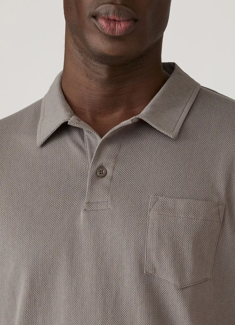 Sleek Everyday Slim Fit Mesh Cotton Short Sleeve Polo Shirt