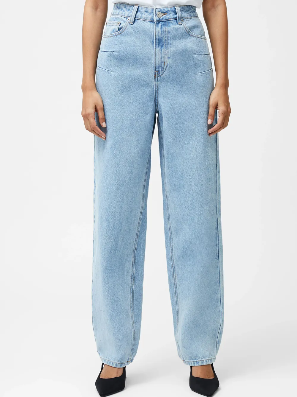 Basic Casual Commuter Denim Trousers
