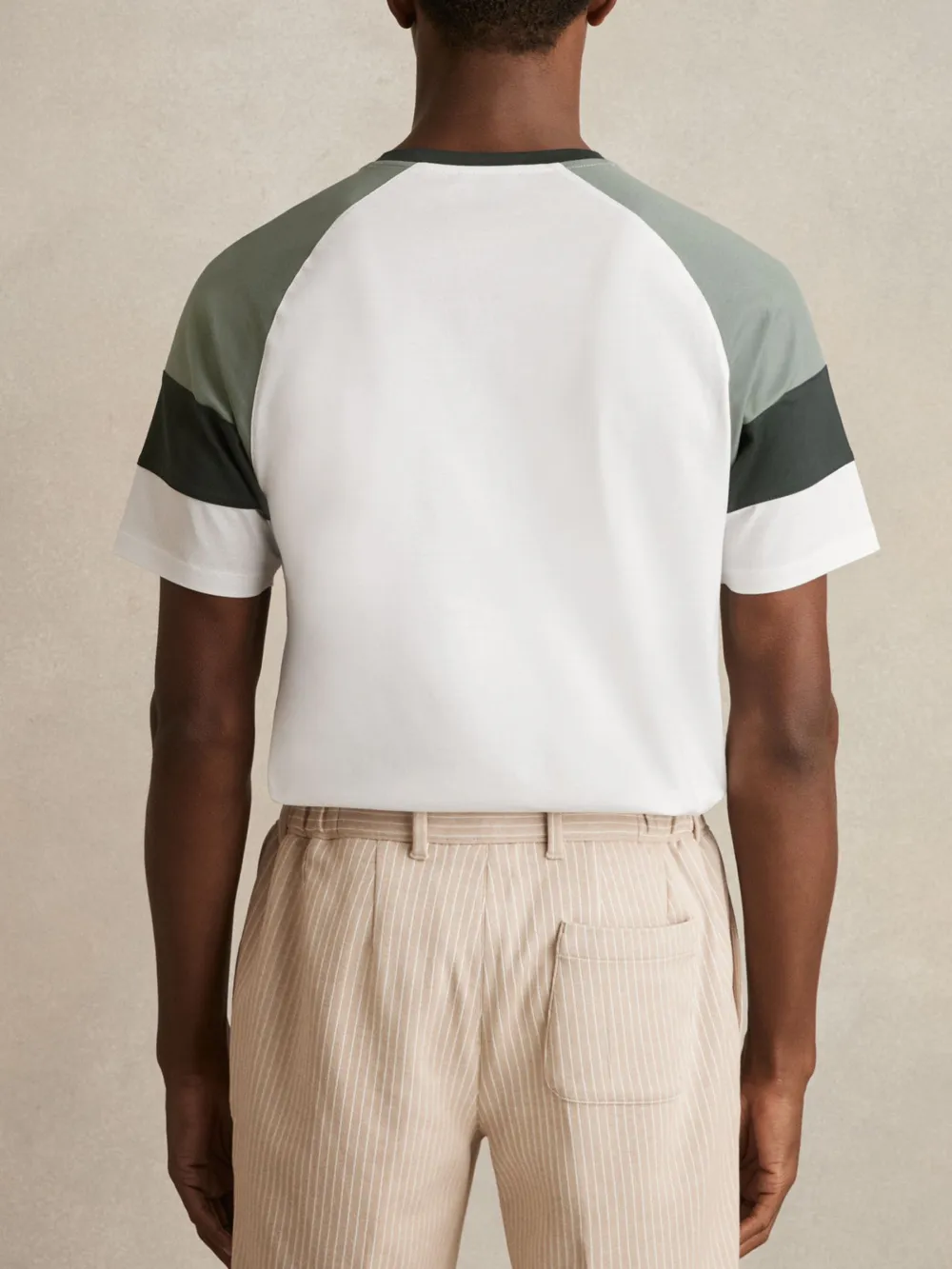 Men's Round Neck Mercerized Cotton Short Sleeves