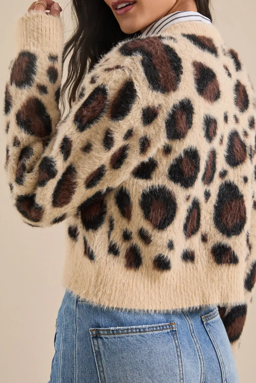 Button Front Eyelash Cardigan