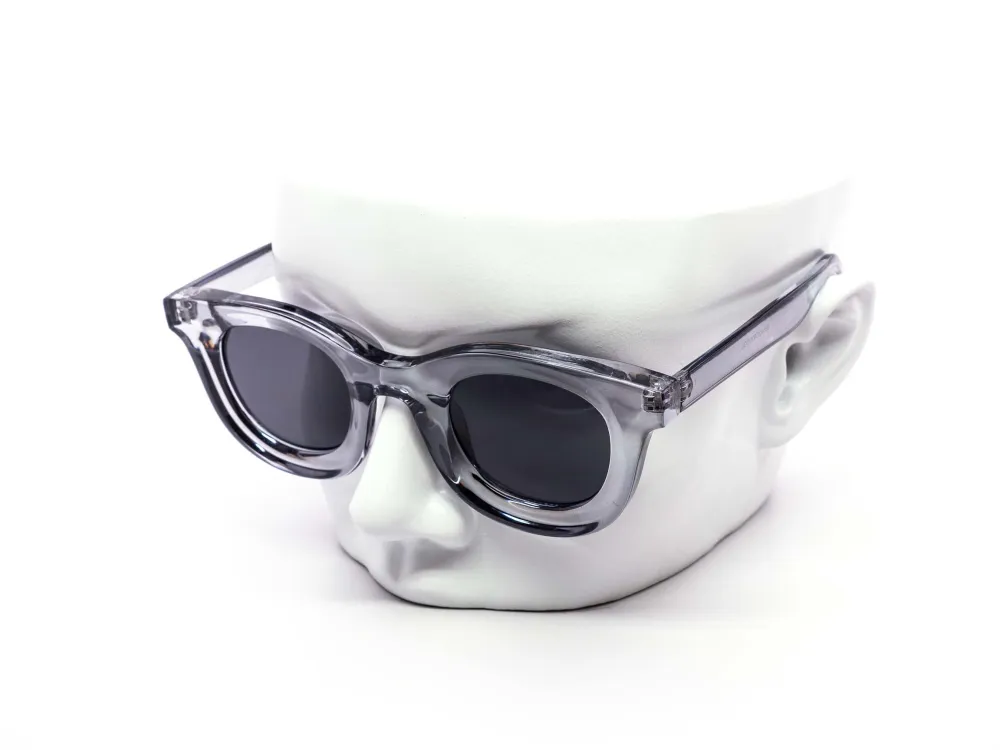12-Pack Retro Round Translucent Sunglasses