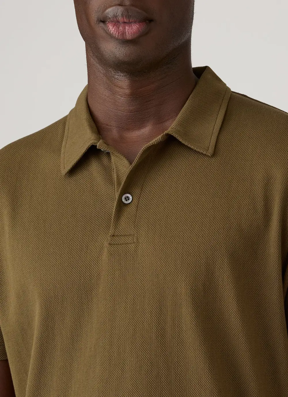 Refined Everyday Regular Fit Mesh Cotton Short Sleeve Polo Shirt