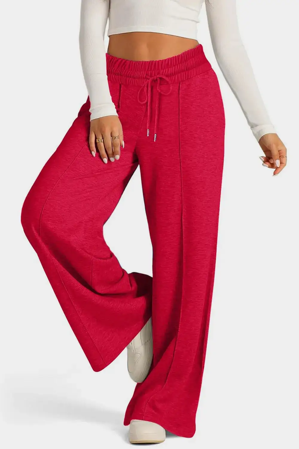 Lightweight High Waist Wide Leg Pants