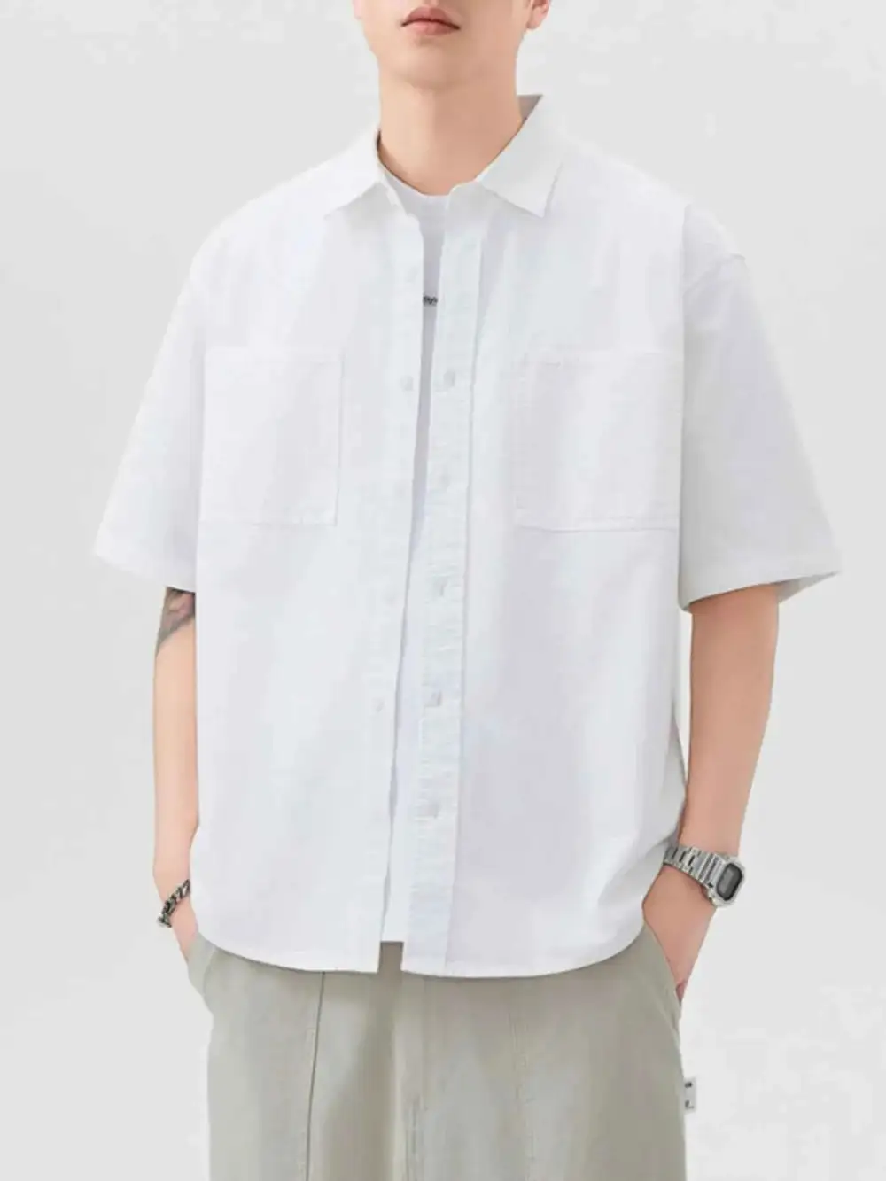 Button Up Half Sleeve Shirt