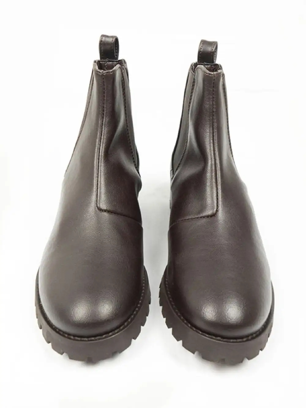 Women's Contemporary Casual Water Resistant Vegan Leather Chelsea Boots