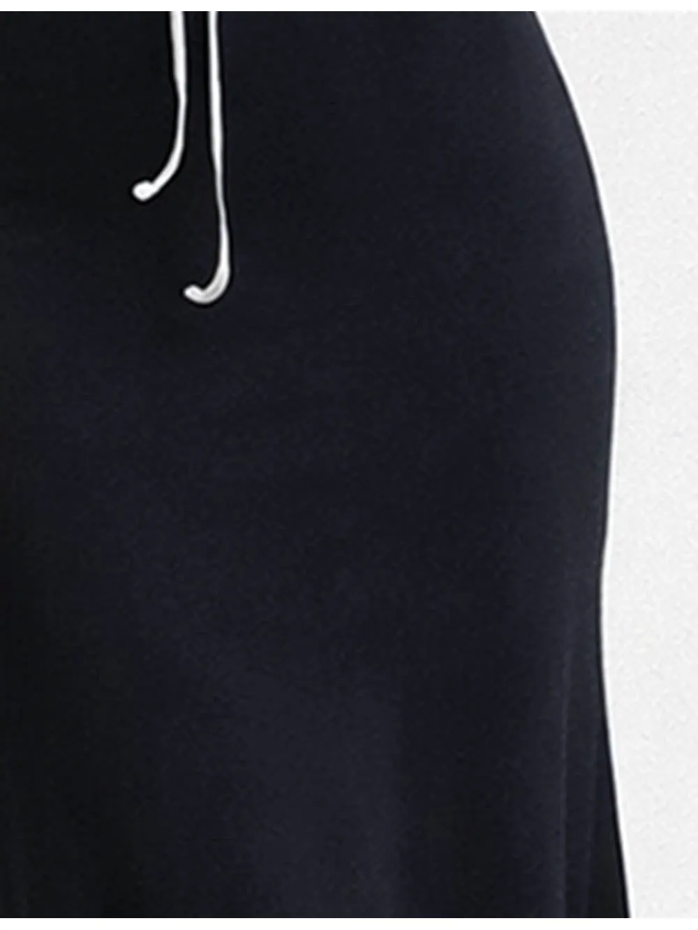 Lace Neck Long Sleeves Bow Midi Dress