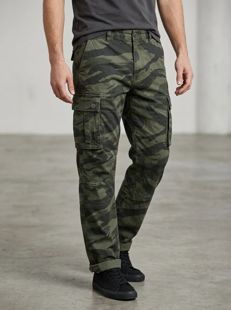Rugged Camouflage Cargo Pants
