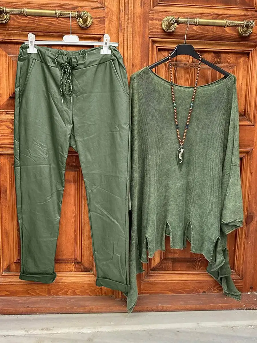 Women's Pure Color Asymmetrical Hem Casual Suits