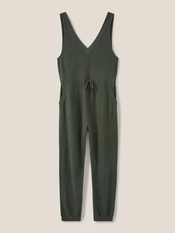 V-Neck Jersey Jumpsuit