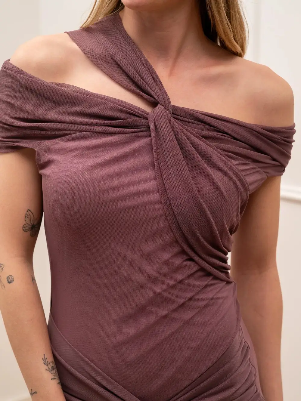 Mini Tie Detail Dress