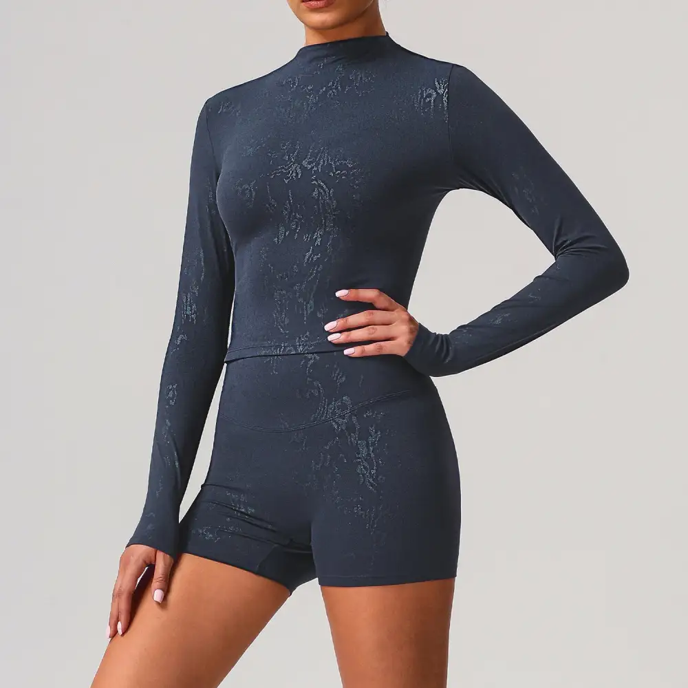 Long-Sleeve Yoga Activewear Active Set