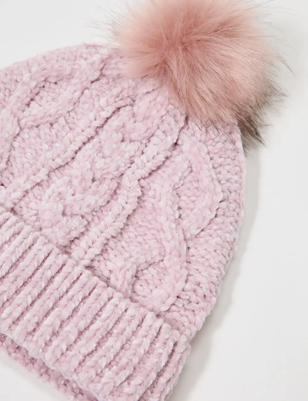 Soft Cable Knit Hat