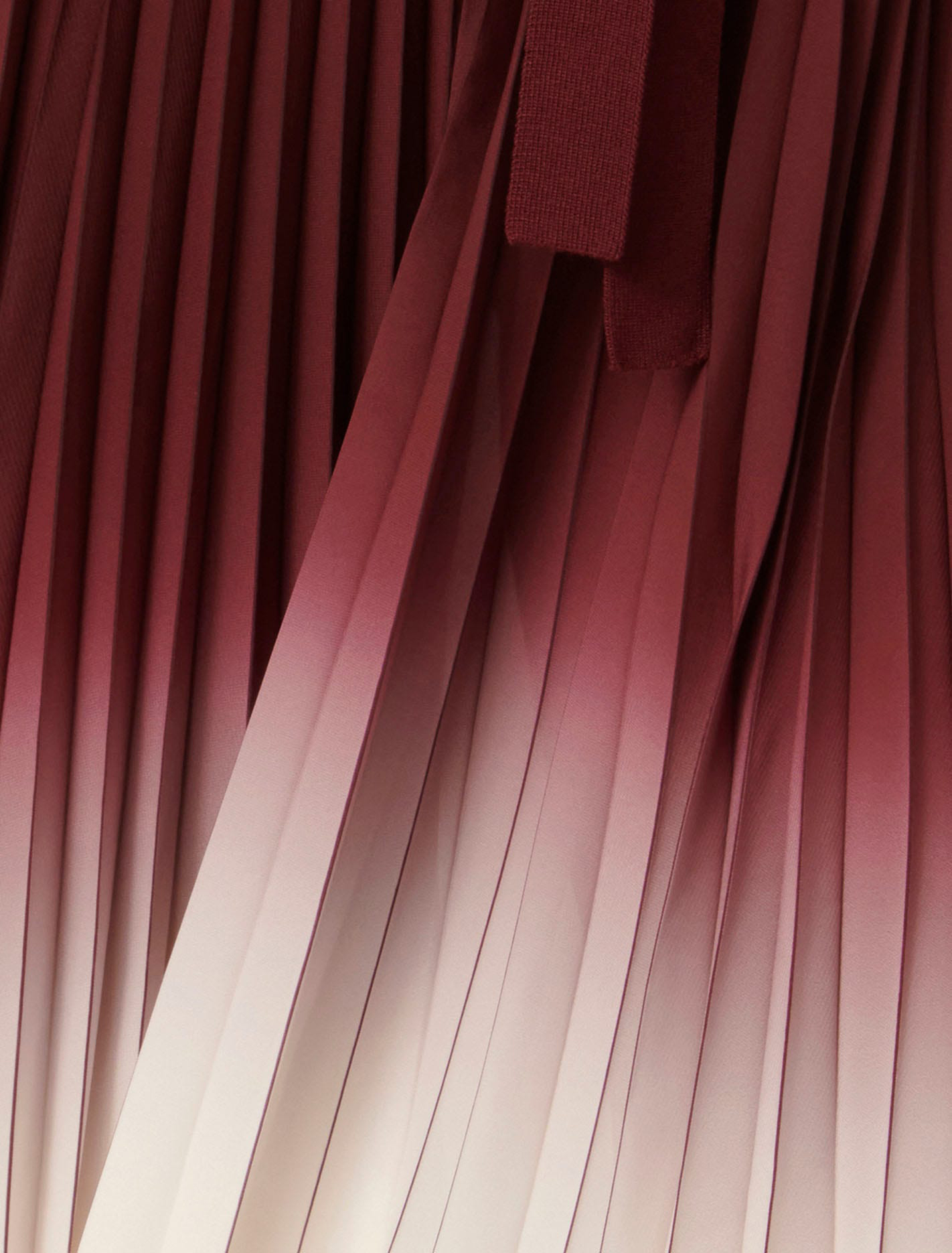 Ombre Pleated Midi Dress