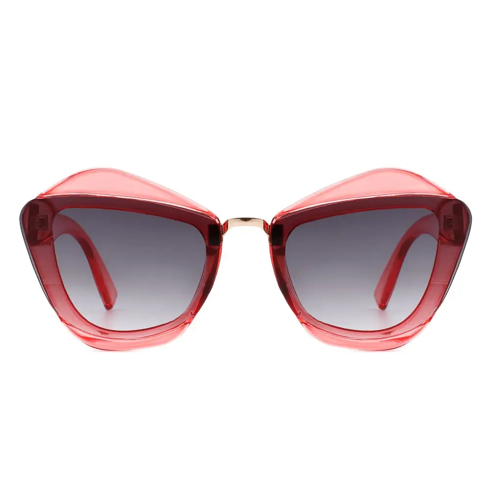 Flexible Cat Eye Square Frame Sunglasses