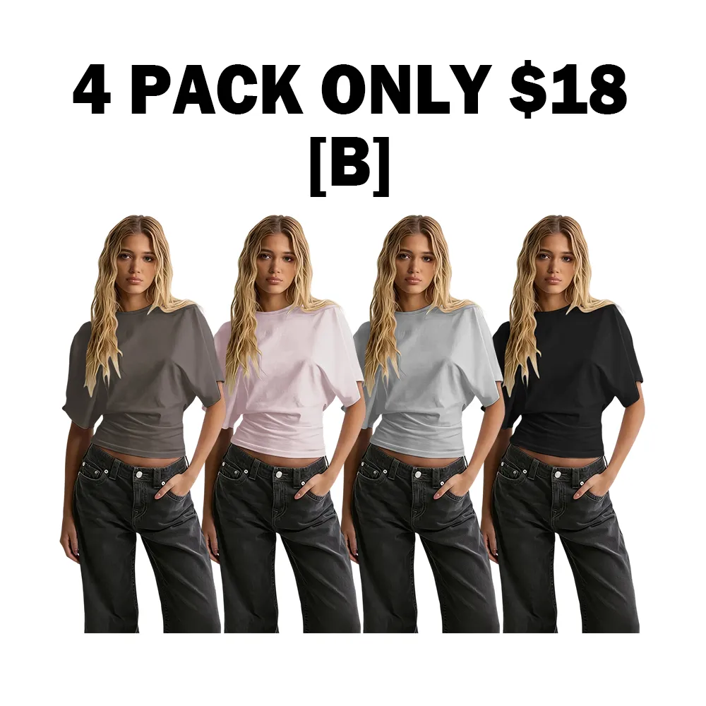Women's Solid Color Round Neck Tee