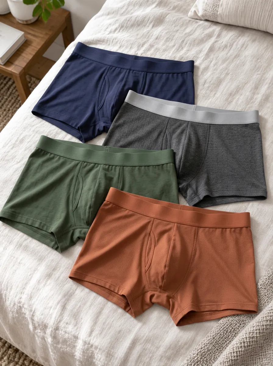 Men's Everyday Rotation Basic Cotton Boxer Briefs Set