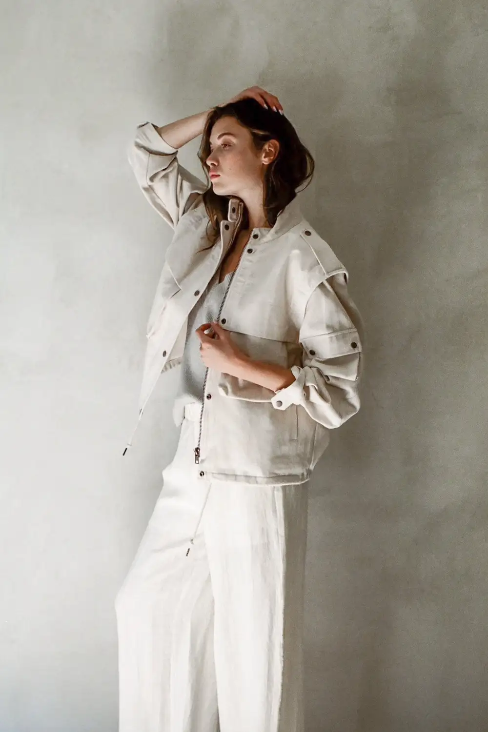 Simple Cut Relaxed Soft Jacket