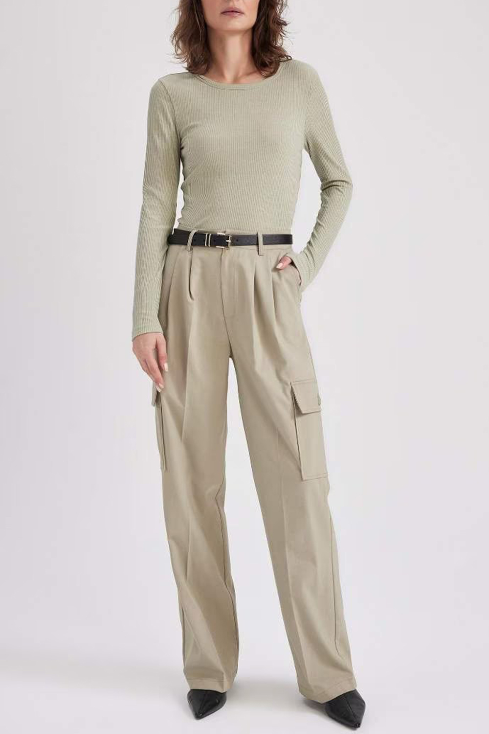 Soft Cotton Solid Long Sleeve Tee