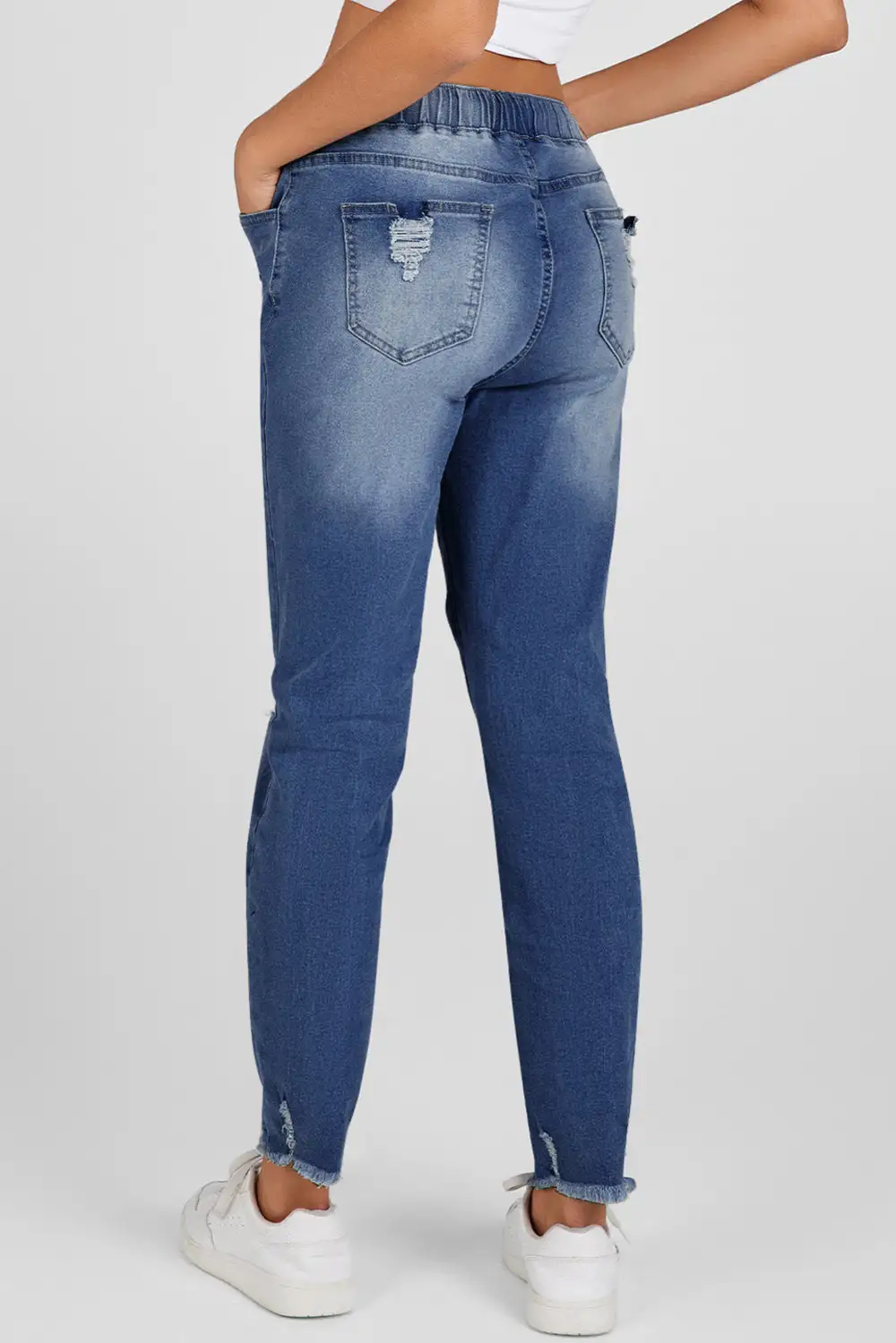 Straight Leg Raw Denim Jeans