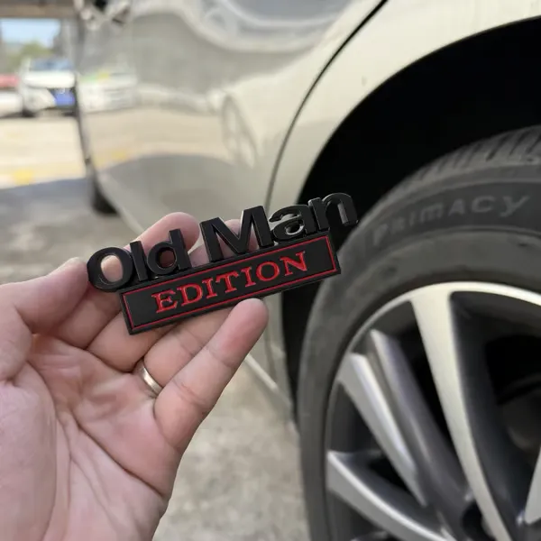 🚗 Old Man Edition Car Emblem