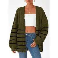 🔥Women's Oversized Cardigan Sweater Fall Long Lantern Sleeve Knit Open Front Lightweight Sweater Knitwear Tops🔥