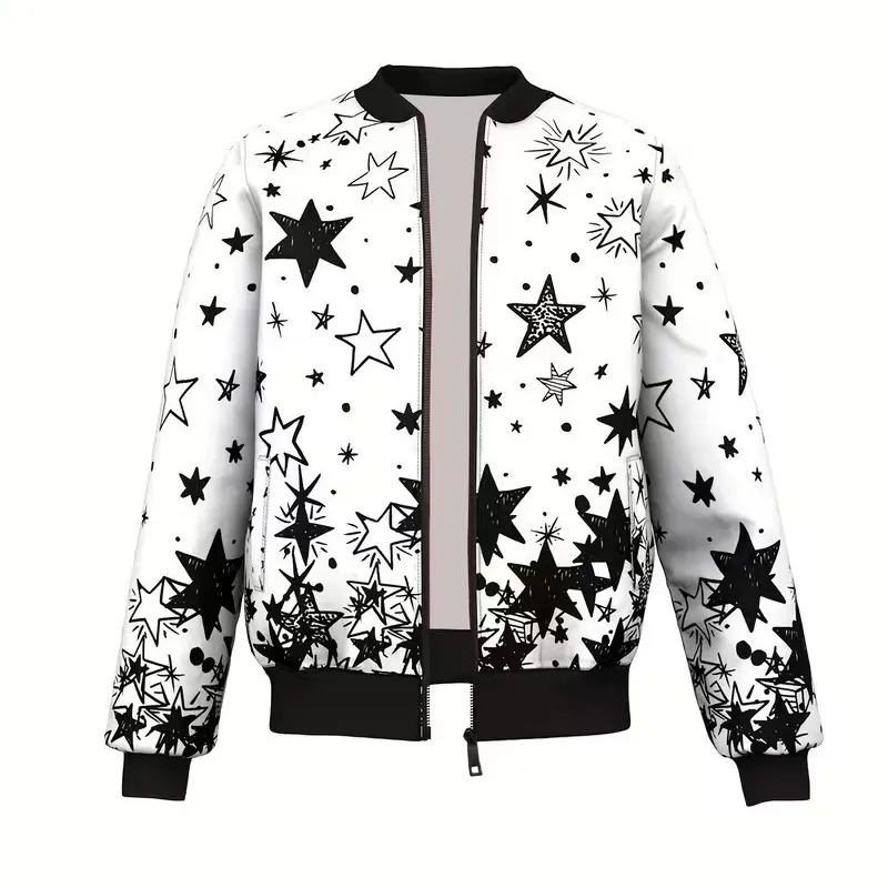 Star Graphic Bomber Jacket