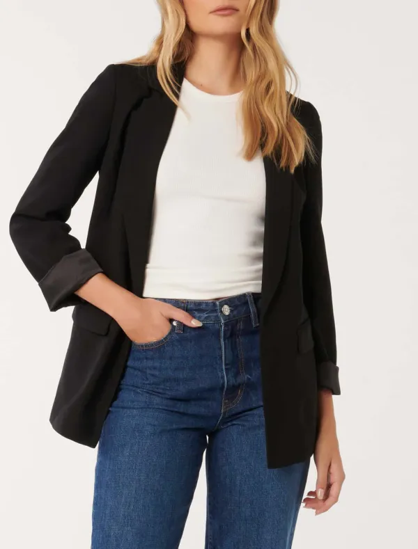 Front Flap Pockets Blazer