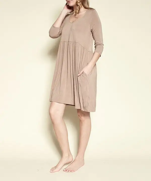 Bamboo Loose Fit Baby Doll Dress