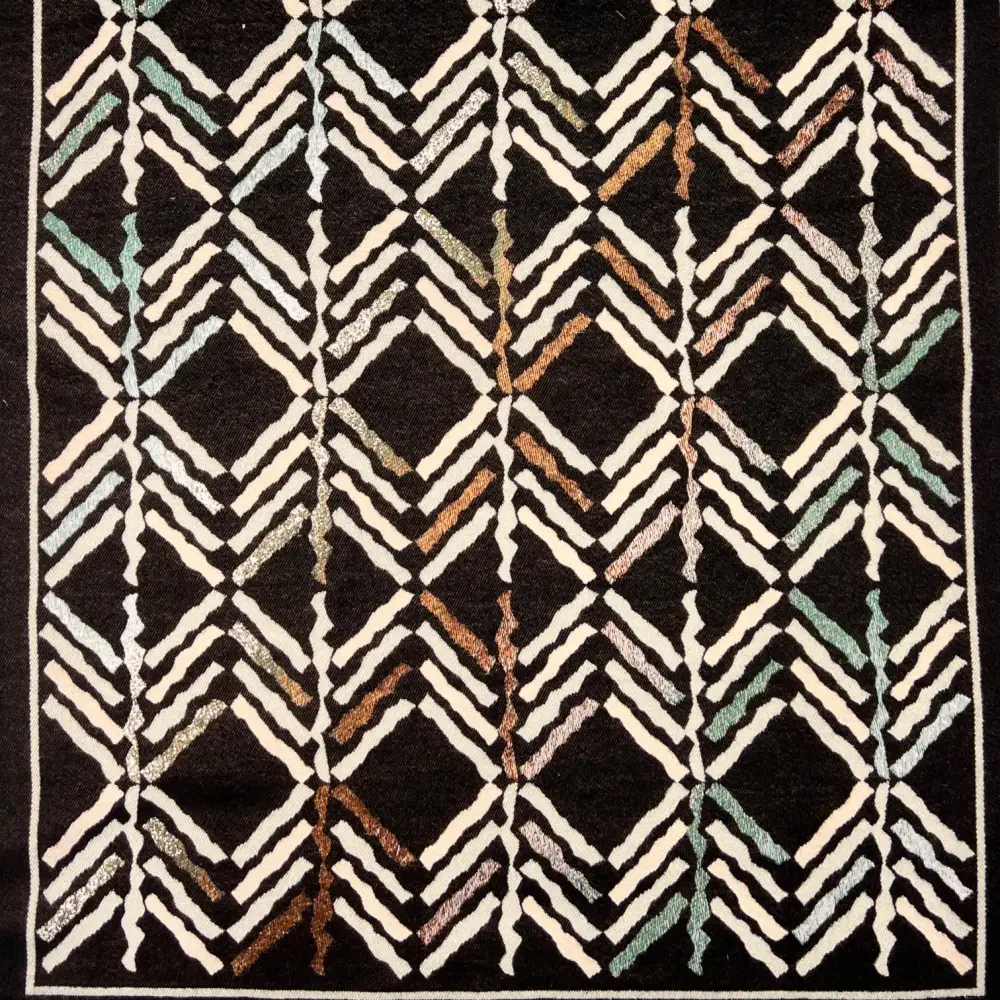 Arrow Pattern Reversible Fringed Scarf