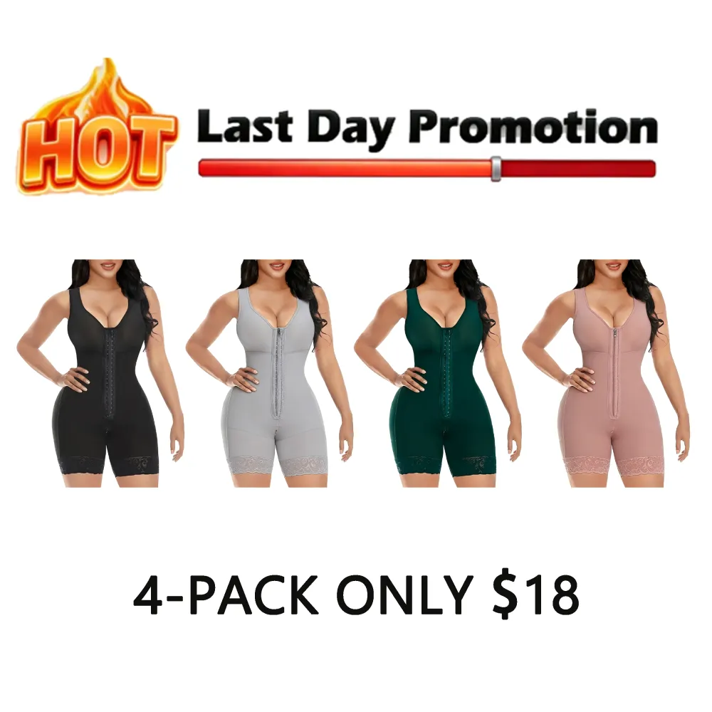 Fajas Colombianas Shapewear for Women Tummy Control Full Shapewear Butt Lifter with Zipper Crotch SpringStatements