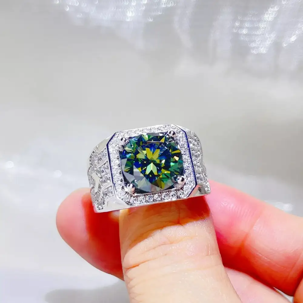 Sterling Silver Moissanite Classic Ring
