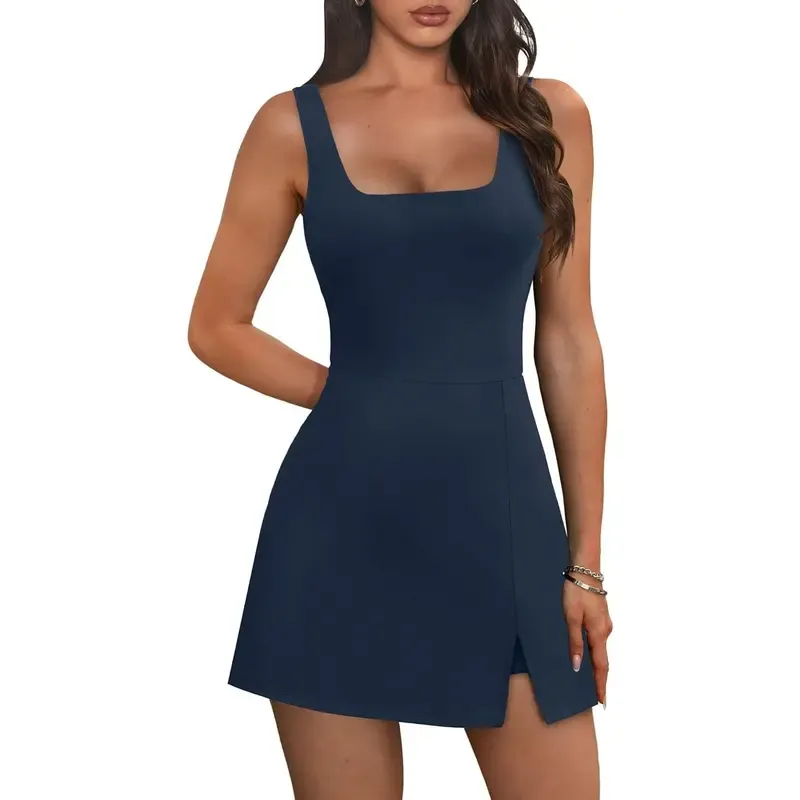 🎉Hot Sale🔥-Women's U-Neck Sleeveless Mini Dress🔥8-Pack - All Colors Included
