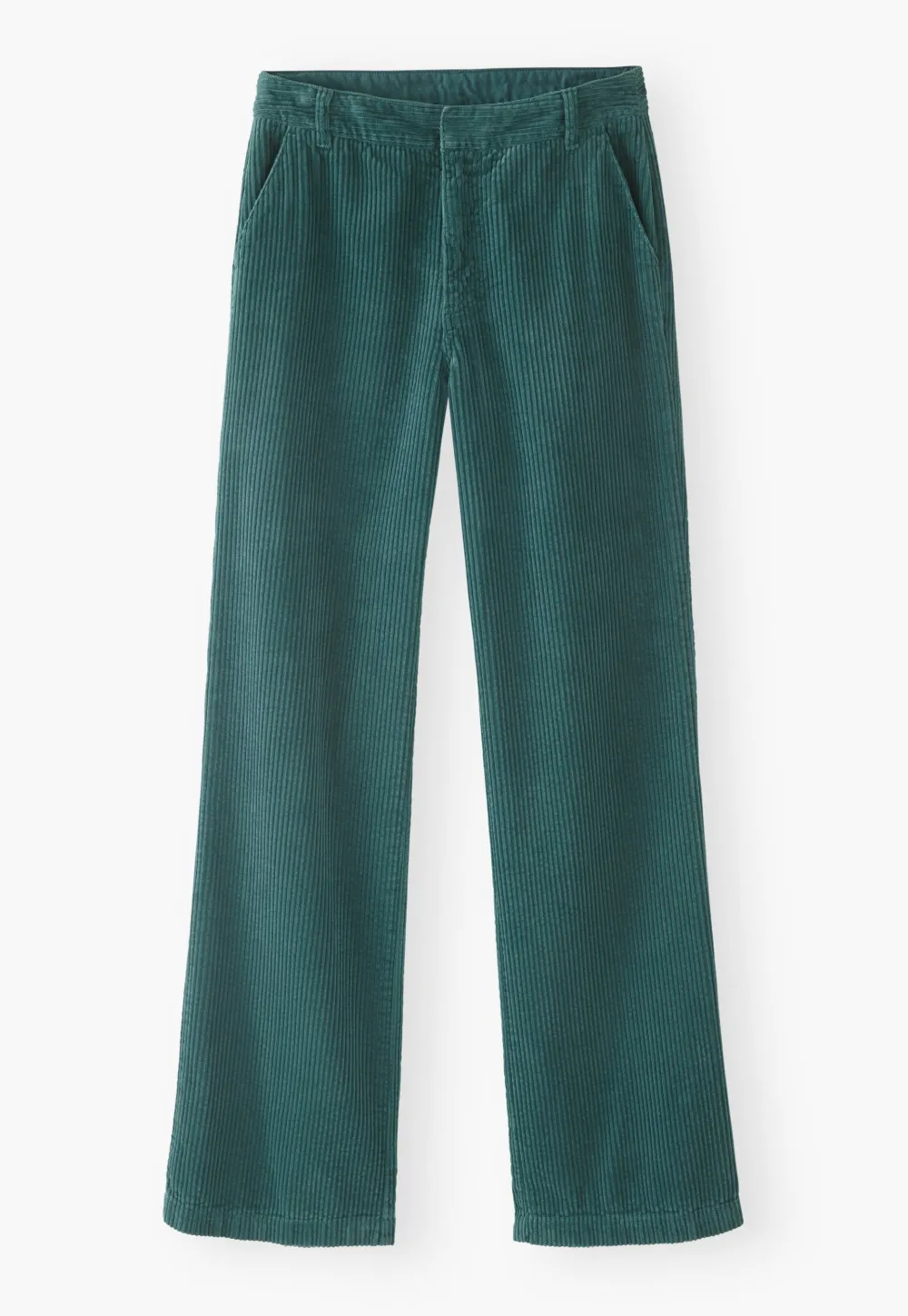 Straight-leg cord trousers cotton cord