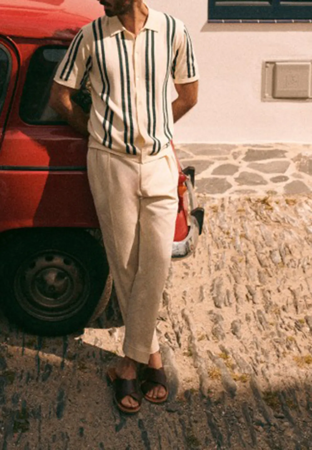 Cotton Trousers-Ecru
