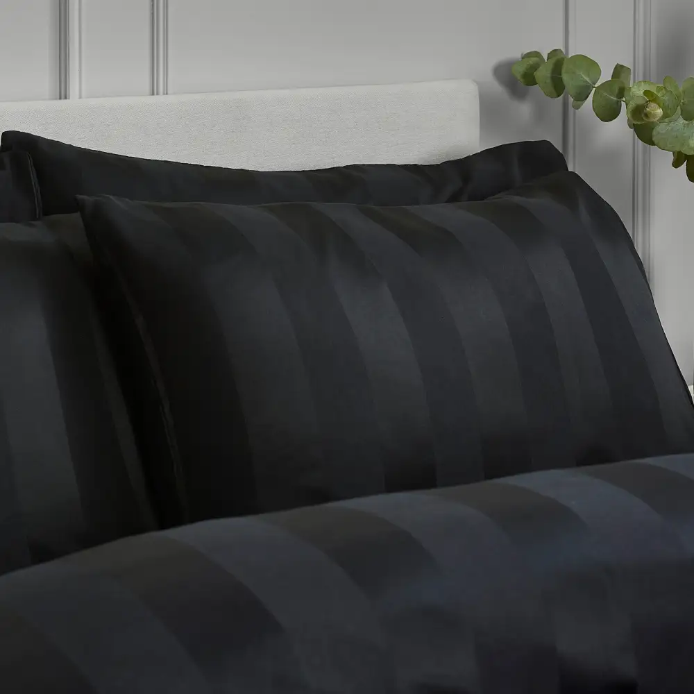Stripe Satin Duvet Cover Set