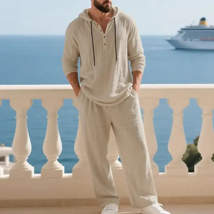 Men’s Hoodie & Jogger Set Casual Loungewear 2-Piece Set