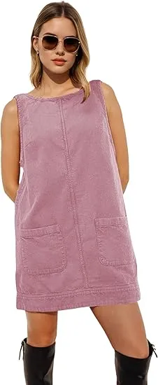 👗 Women’s Corduroy Overalls Dress – Soft, Cute & Effortlessly Stylish