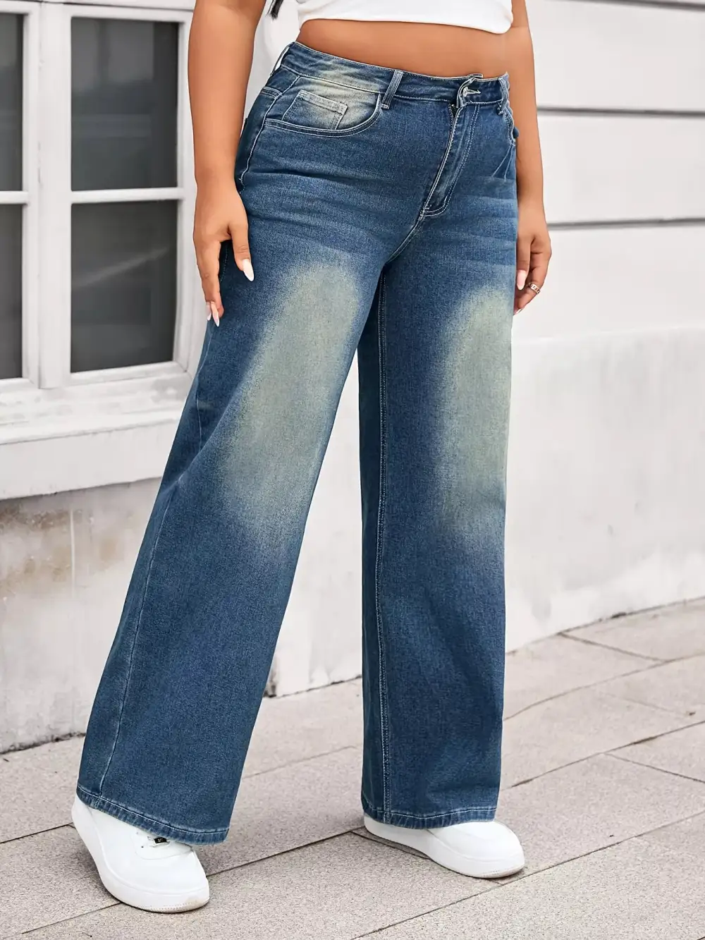 Smooth Loose Fit Denim Jeans