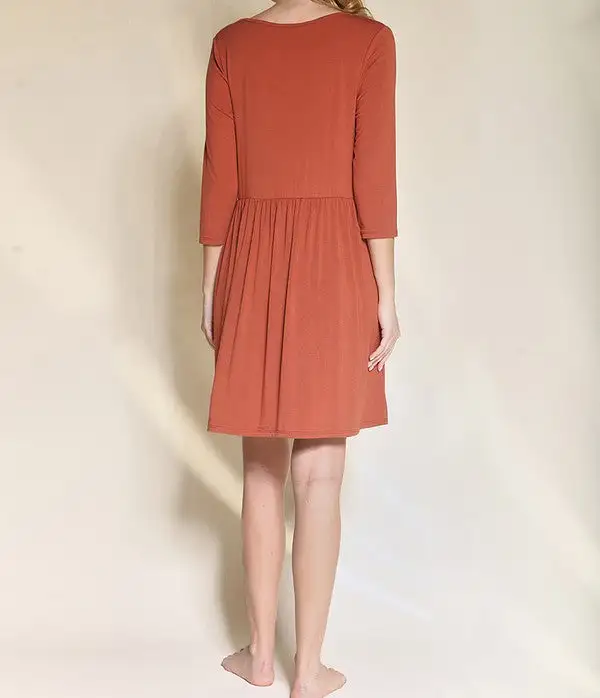 Bamboo Loose Fit Baby Doll Dress