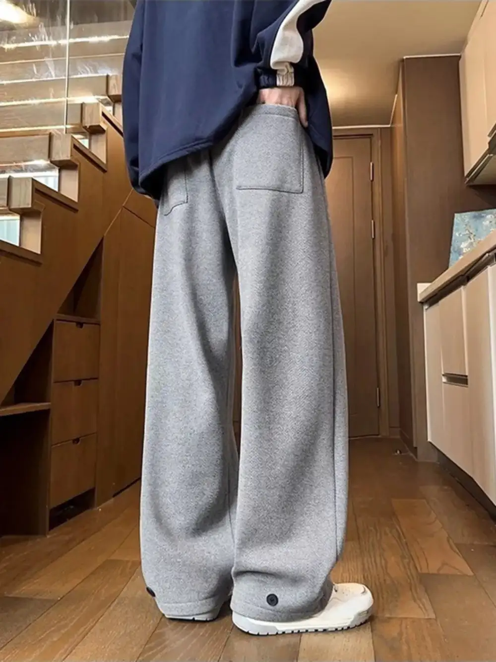 Men's Plus Size Drawstring Relaxed Fit Pants