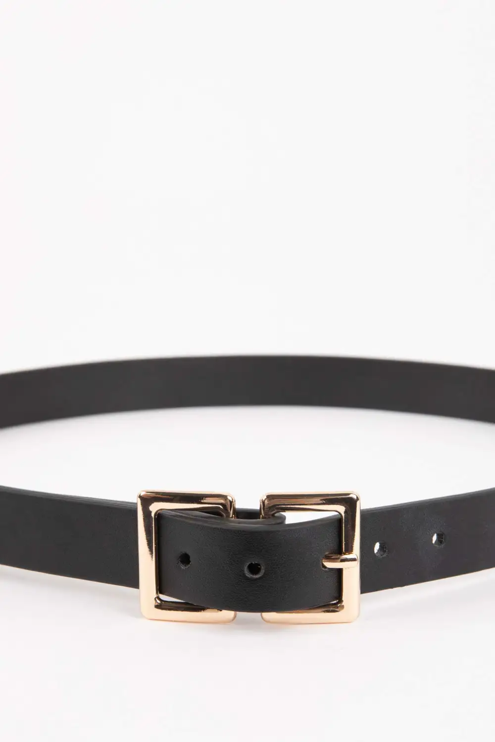 Beige Synthetic Leather Belt