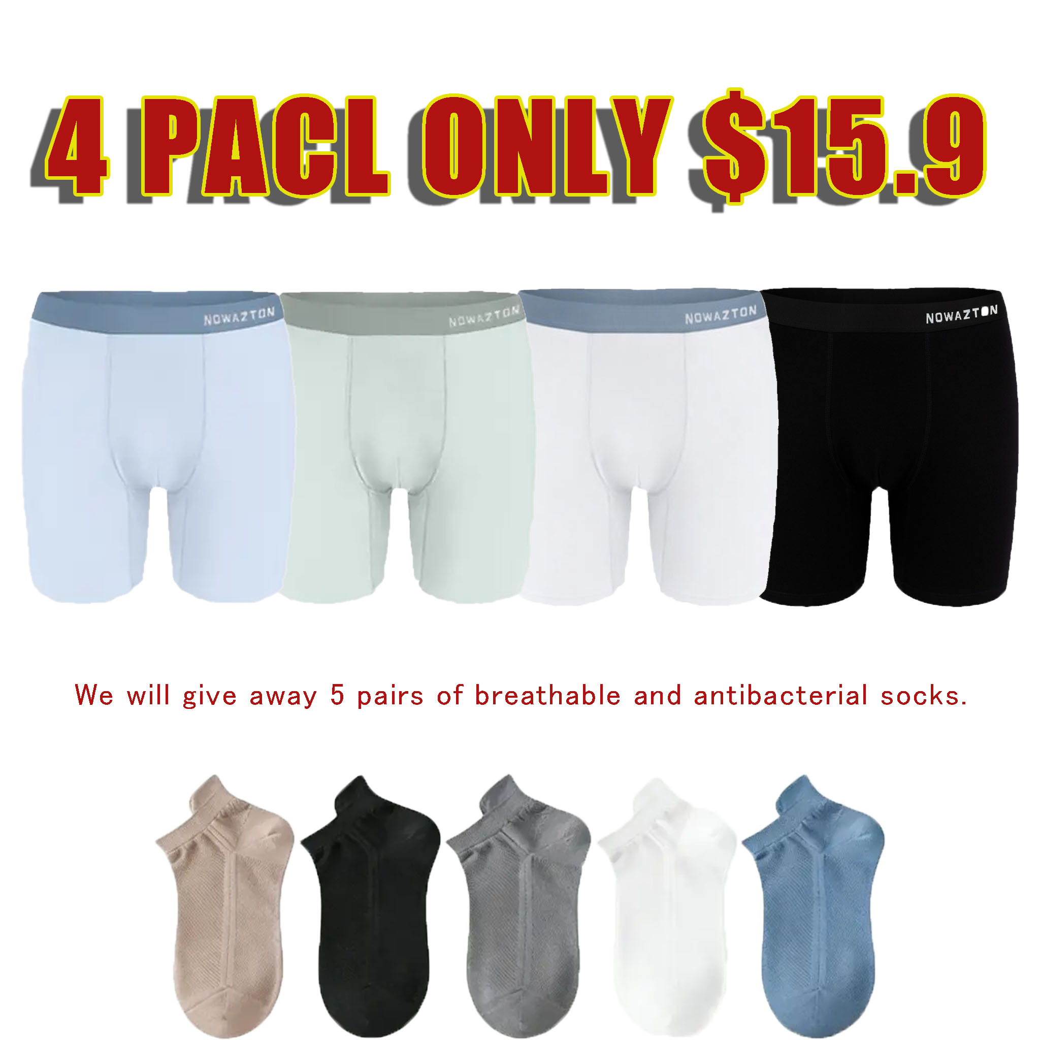 High-end Antibacterial Maintenance Pants for Men – New Ice Silk Boxer Briefs/Boxers – Thin Summer Shorts for Men